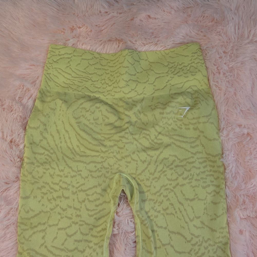 Gymshark Women's Yellow Seamless High-Waist Athletic Shorts